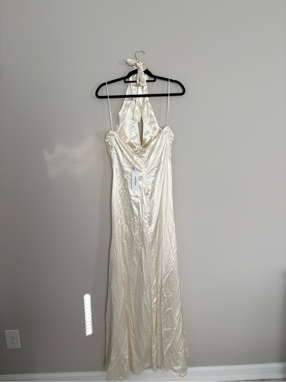 Reformation Ivory Satin Slip Gown - Picture 8 of 11